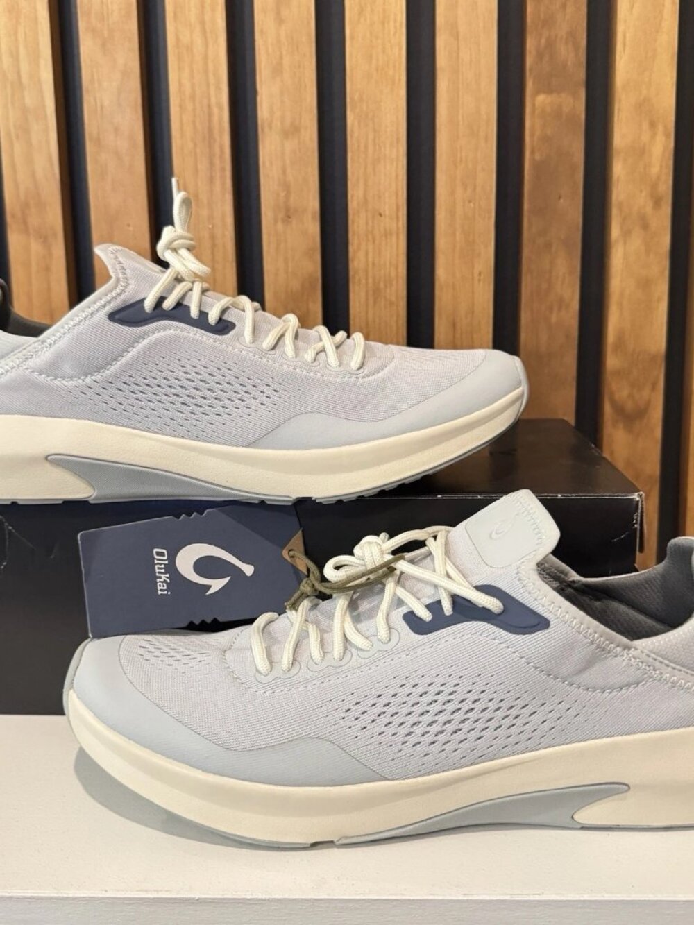 SIZE 10.5 MENS - OluKai Kaholo Island Sneakers Vapor Blue Grey Casual NEW